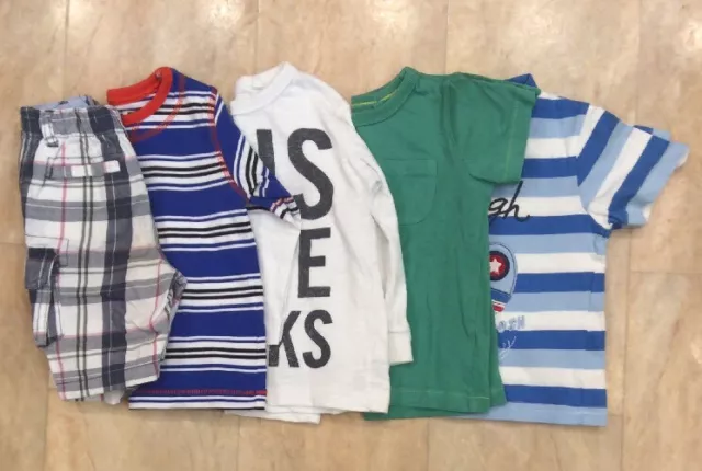 Baby Boys Toddlers Clothes Bundle Tops Shorts Debenhams Next Age 12 - 18 Months