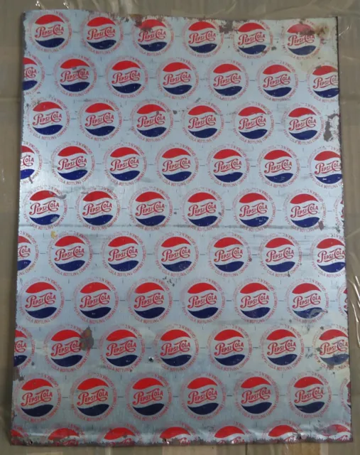 Charlotte, Gastonia , Nc Pepsi Cola Metal Sheet Pattern For Bottle Caps Rare!!!