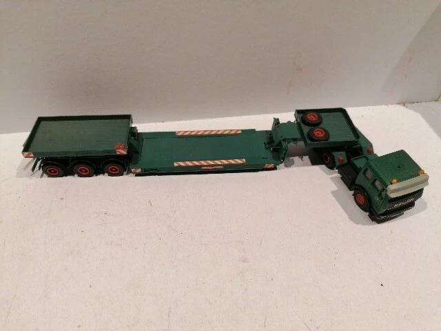 Kibri 13566 MB Scheuerle 4 Essieux – 1:87, Mercedes Transporter, Vintage Sous Blister