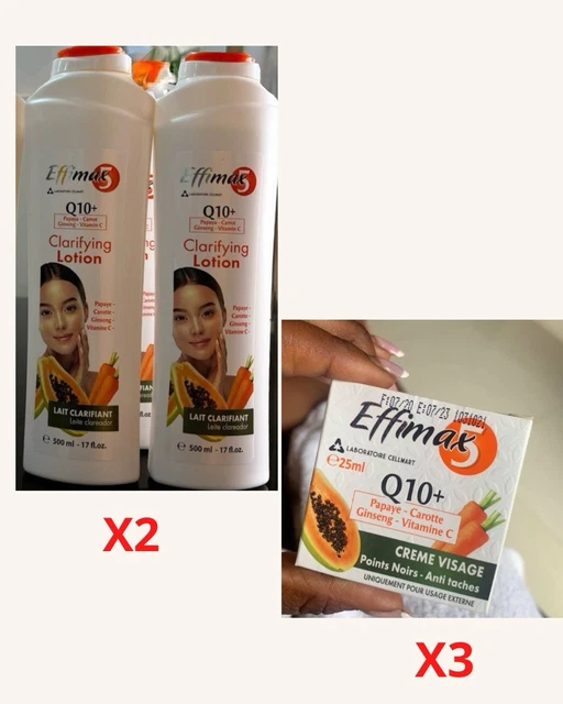 Crème Visage éclaircissante EFFIMAX 5 à La Papaye Et Vitamine C - 35 Ml - Pour Taches Et Unifier