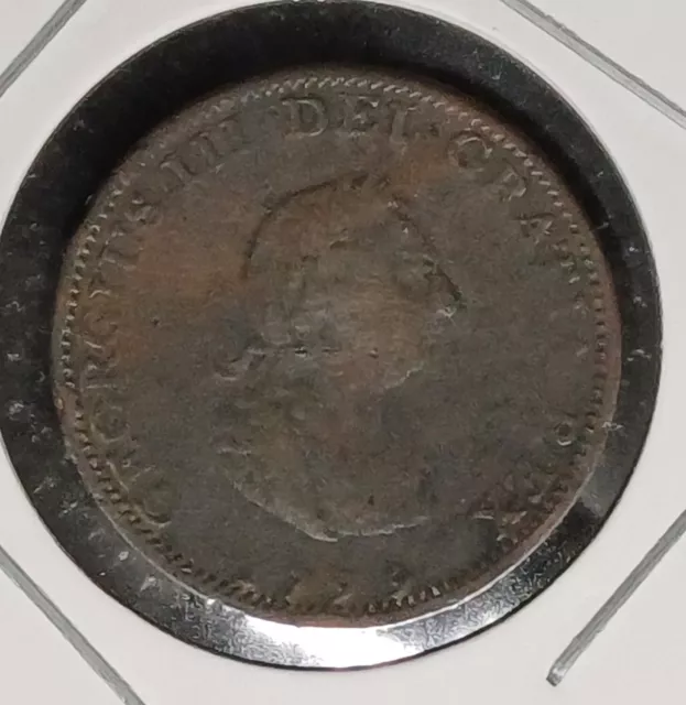 1799 King George III Copper Farthing