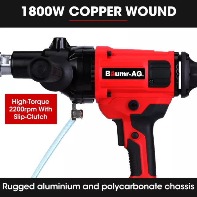 BAUMR-AG 1800W 120mm Handheld Concrete Core Drill Hand Held Diamond Electric 2