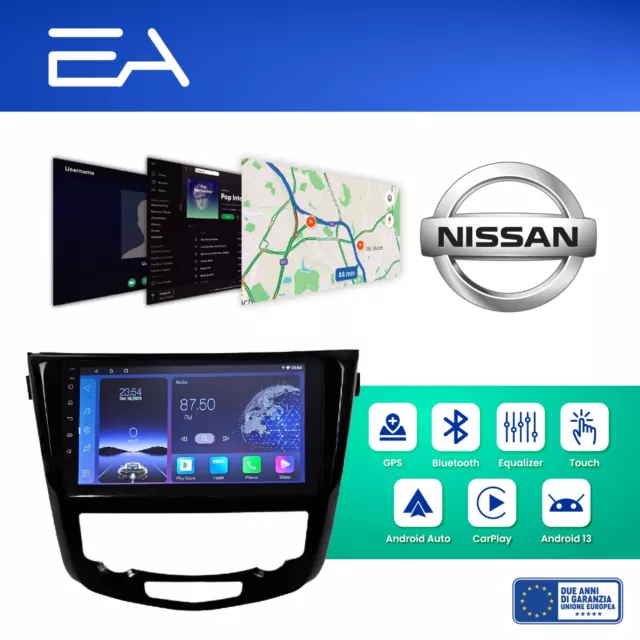 Autoradio Android Nissan Xtrail - 4GB ram 64GB rom - Carplay Telecamera inclusa