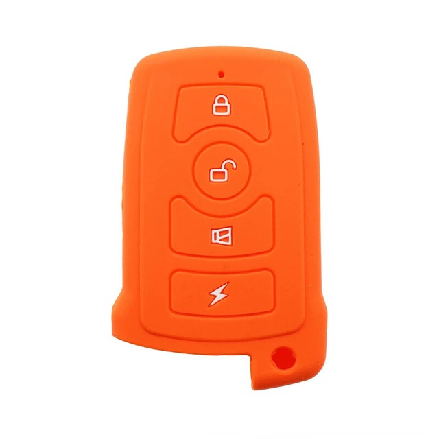 For BMW 740i 735i 4 Buttons Silica Gel Remote Key Fob Case Cover Holder Shell