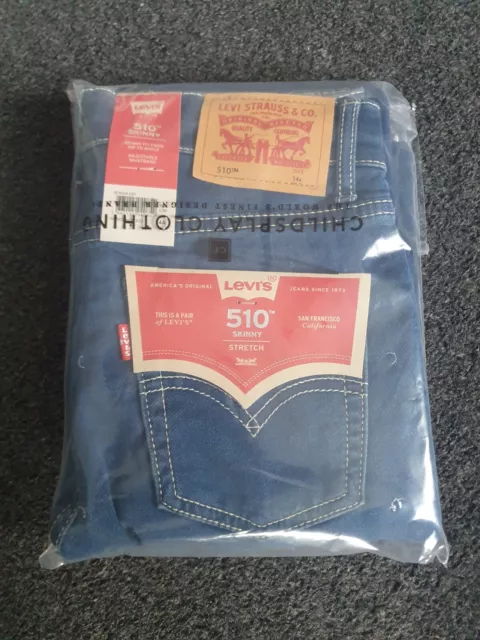 Boys Levi 510 Stretch Skinny Fit Jeans BNWT RRP £55 Age/Size 14 Years