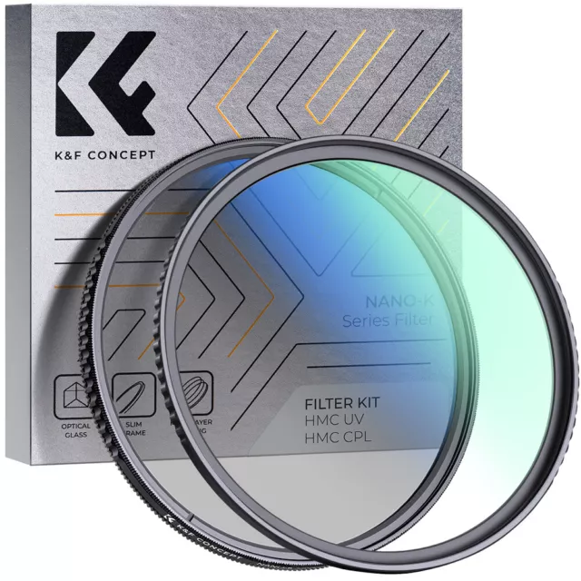 K&F Concept MCUV&CPL lens filter multi-coated 49/52/55/58/62/67/72/77/82mm