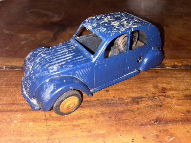Jouet Ancien JRD - Voiture Auto Tamponneuse Mécanique En Tôle - France