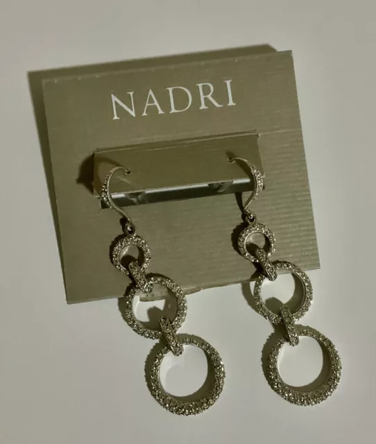 Nadri Chandelier Earrings Pave Earrings crystals White Gold Tone Nordstrom Rack
