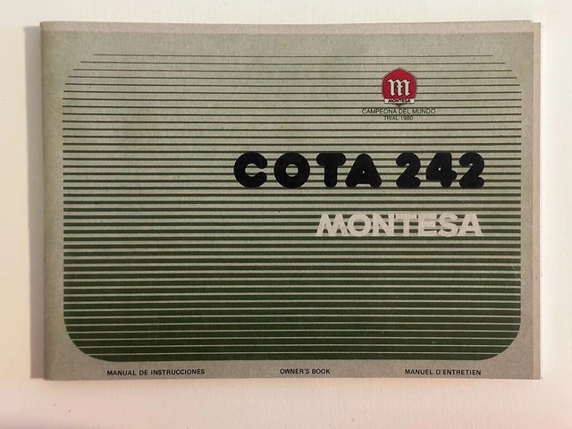 Manual de instrucciones MONTESA COTA 242
