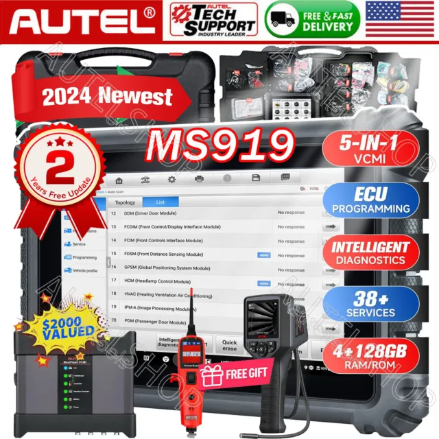 2024 TOP Autel MaxiSys MS919 as Ultra VCMI Auto Diagnostic Scanner programming