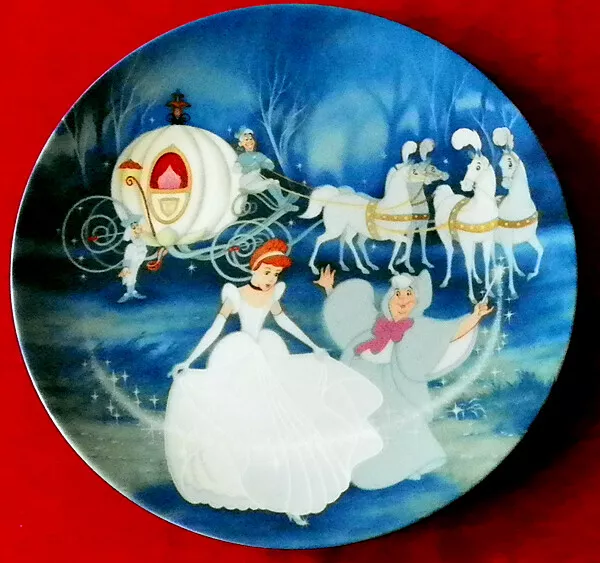 Disney Collector Plate Cinderella Bibbidi, Bobbidi, Boo COA 1988