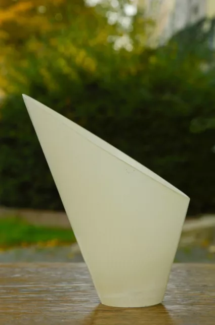 True Vintage Lampada Cono Vetro Ricambio 50er Soffitto Lampshade 50's
