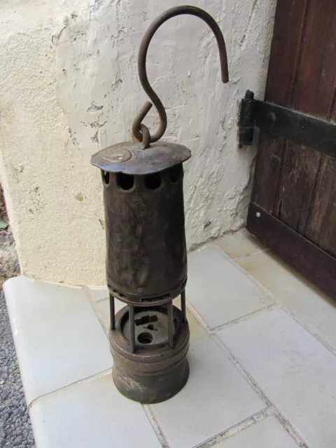 Lampe de mineur acier et cuivre - 19e siècle