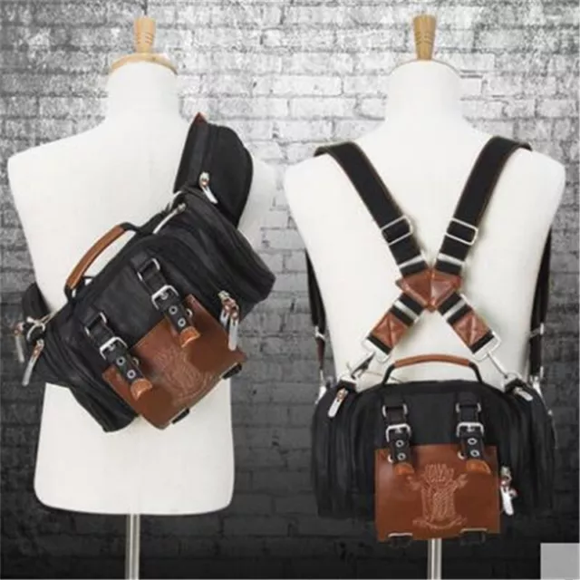 Attack On Titan Wings of Liberty Shoulder Backpack Stereo Motor Crossbody Bags