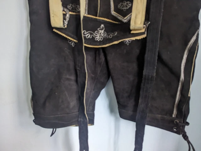 Ridex Vintage Brown Suede Lederhosen Size Eur56 (H7) 3