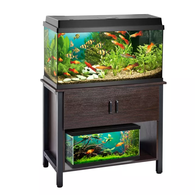 FISH TANK STAND 55 Gallon Wooden Aquarium Stand $230.46 - PicClick