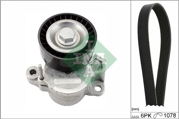 SET CINGHIE TRAPEZOIDALI Gates per Fiat Peugeot Citroen Lancia 06