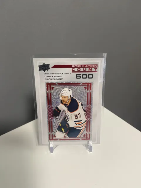 2022-23 UD Series 1 Connor McDavid Population Count /500 (#PC-14)
