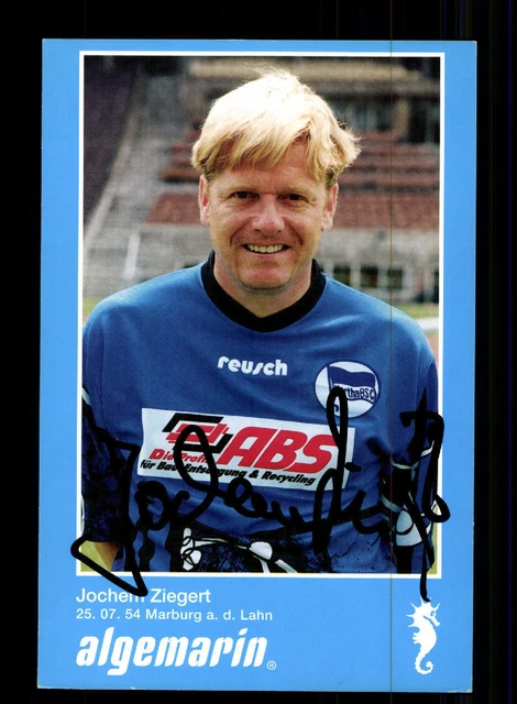 JOCHEM ZIEGERT AUTOGRAMMKARTE Hertha BSC 1994/95 Original Signiert + A 72654 EUR 1,99 - DE