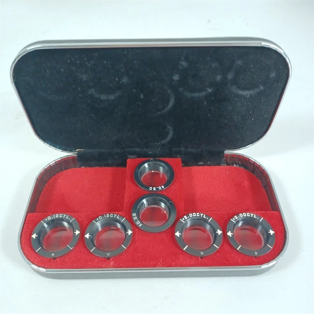 American Optical Auxilary Cylinder Phoropter Lens Set
