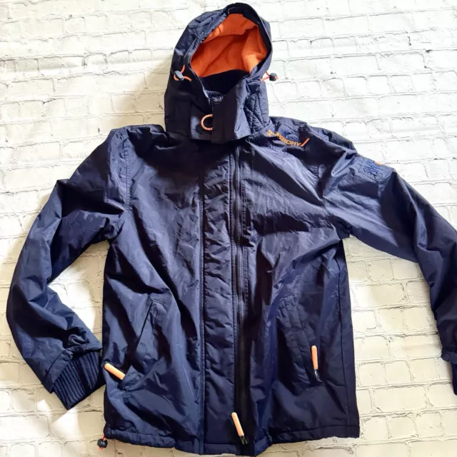 SUPERDRY WINDCHEATER TECH JPN Jacket Men s Size L Grey Winter Hooded Fleece 95.00 PicClick