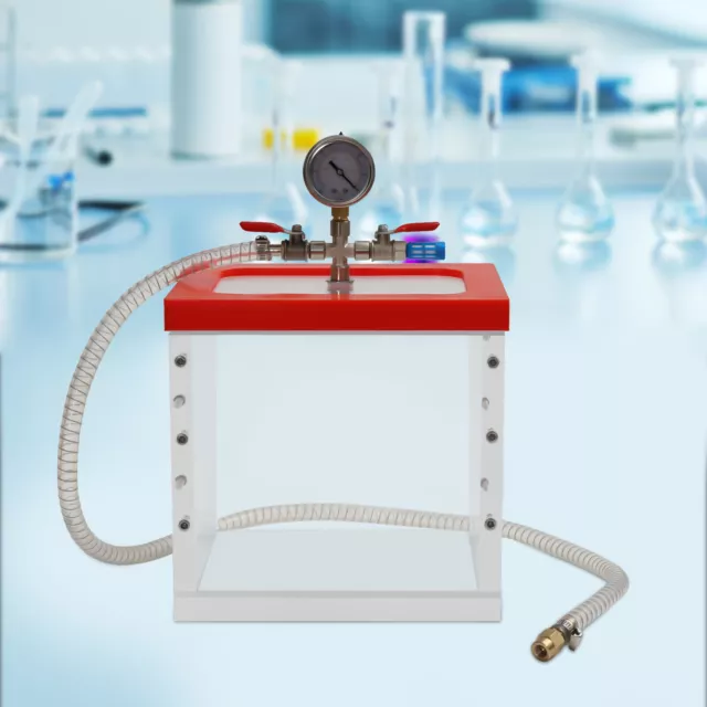2 Gallon 7L Acrylic Vacuum Chamber Acrylic Clear Vacuum Degassing Chamber Lab