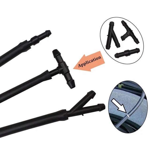 TUBES HOSES SPRAY Hose Wiper Cleaning Windshield Washer Water Hose