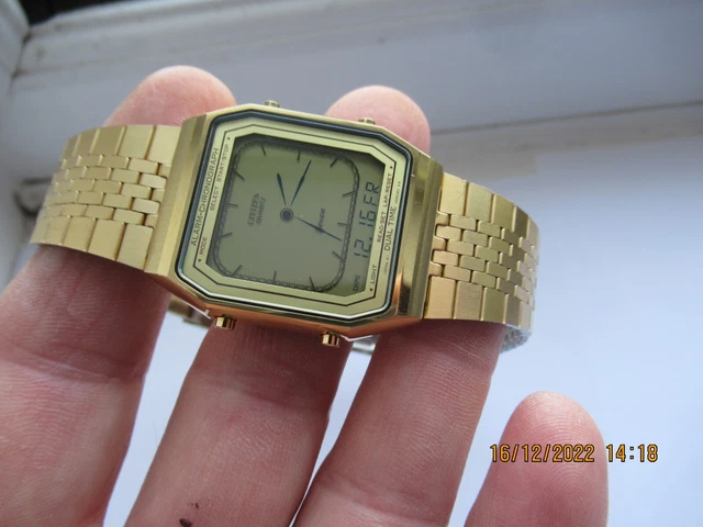 CITIZEN SEVEN 9560 083199 Virtual Analog Digital Birth Year Watch