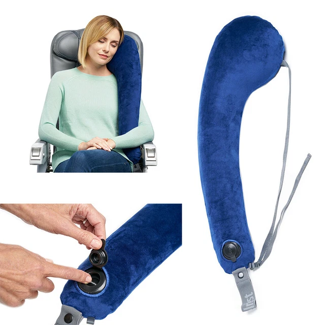 Travelrest All-In-One Inflatable Travel Body Pillow Neck Head Support