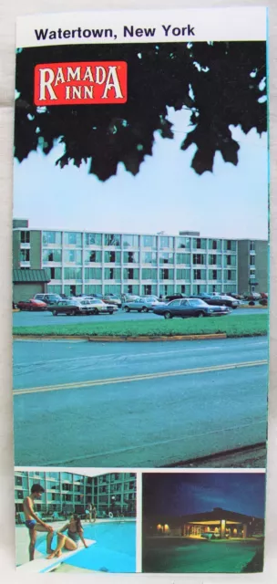 RAMADA INN HOTEL WATERTOWN NEW YORK ADVERTISING BROCHURE GUIDE 1970s VINTAGE