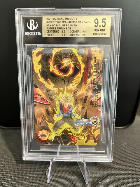 BECKETT 9.5 2021 SDBH Dragon Ball Heroes Super Big Bang Mission Trunks  Mirai $10.00 PicClick AU