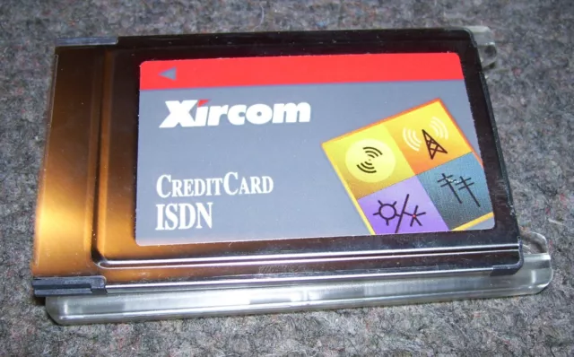 Vintage Laptop Computer Xircom ISDN Credit Card PCMCIA Card