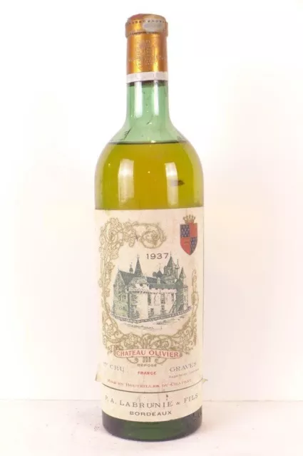 pessac-léognan château olivier grand cru classé blanc 1937 - bordeaux