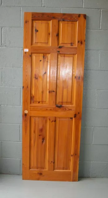 Reclaimed 27" x 78" Pine  6 Panel Door  Internal ref  91A