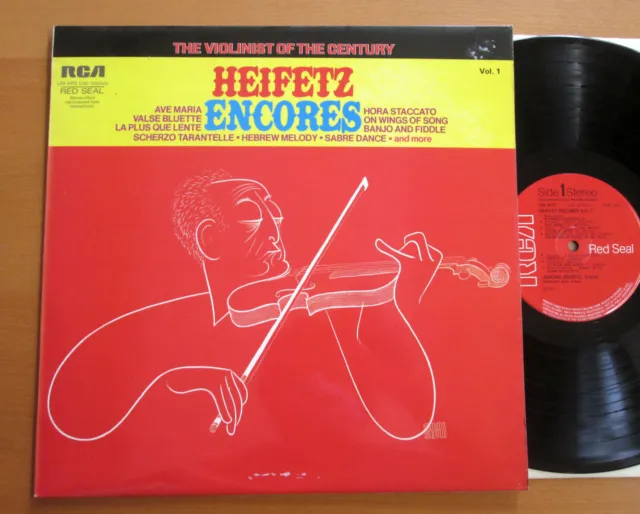 LSB 4072 Heifetz Encores Vol. 1 Violinist Of The Century RCA Stereo EXCELLENT