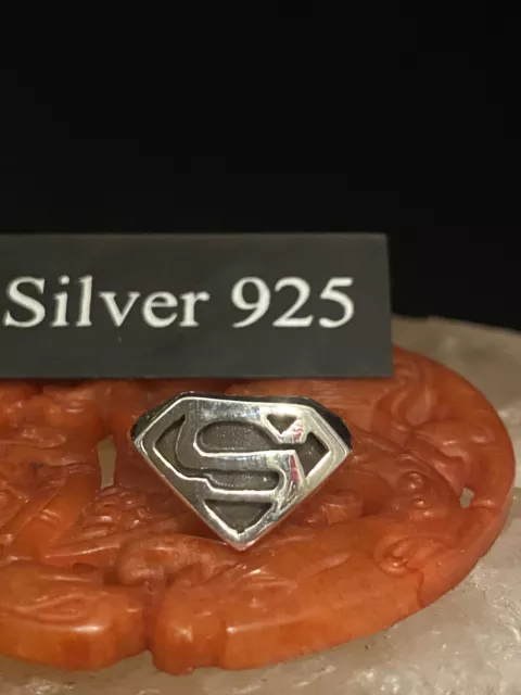 Silver Superman Signet Ring