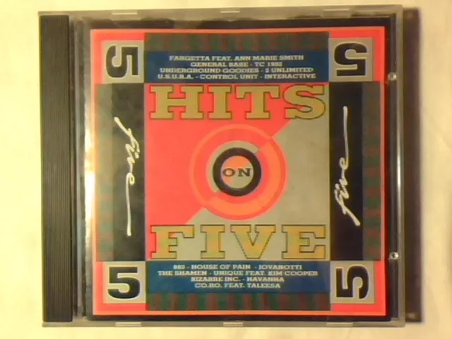 CD Hits on five 5 883 FARGETTA CO.RO. U.S.U.R.A.JOVANOTTI 2 UNLIMITED SHAMEN