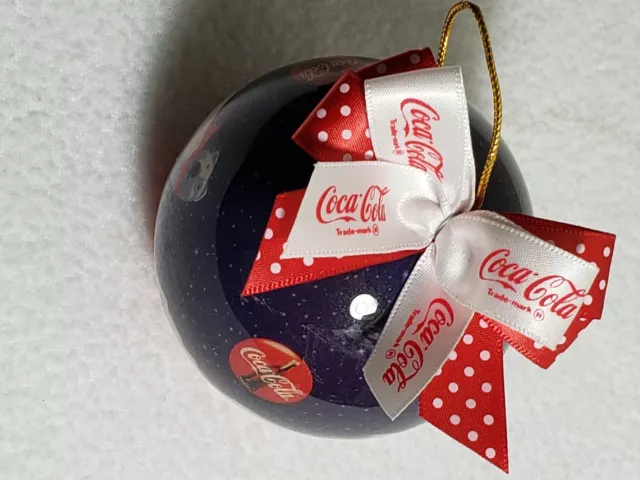 Vintage 1995 Coca Cola Christmas Skiing Polar Bears Ornament - Unbreakable
