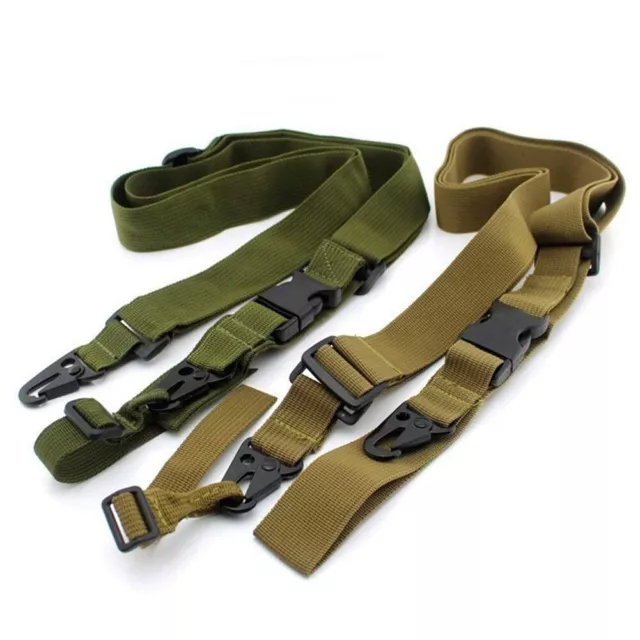 Tactical 3 Point Adjustable Sling Strap Belt for Military Hunting and Shooting