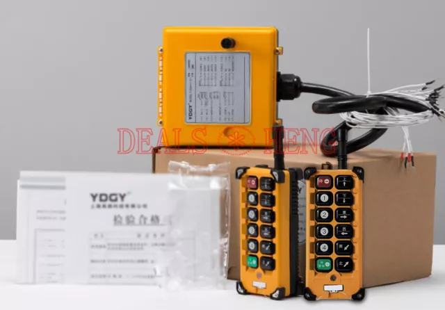 NEW 2 Emitter +1 Receiver F-23A++(S) Hoist Crane Radio Wireless Remote Control