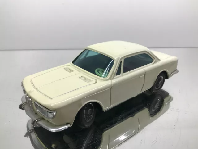 BANDAI JAPAN E120 BMW 2000 CS TIN TOY - CABLE RC -CREAM L22.5cm- FAIR - 337