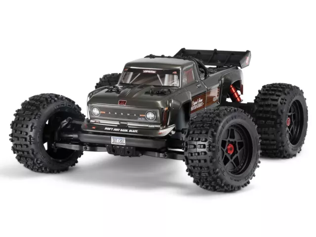 Arrma Outcast 4X4 4S BL 1/10TH 4WD Stunt Truck (GUNMETAL) C-ARA4410V2T3