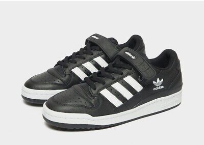 ADIDAS ORIGINALS FORUM Low Black White UK 11 OG Retro Ausstellung Mid