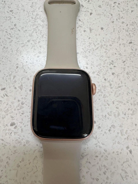 APPLE WATCH SE 44mm Rose Gold Aluminum Case White Band 250.00