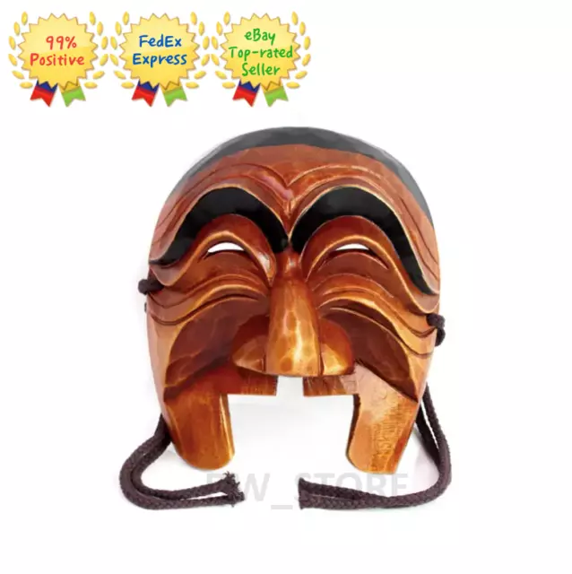 Korean Traditional Hahoetal Mask Korean Woodcarving mask / Express