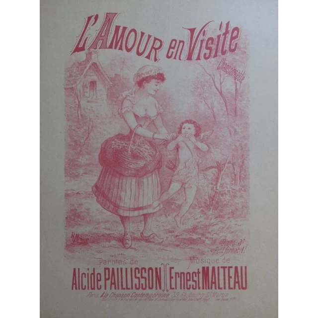 MALTEAU Ernest L'Amour en Visite Chant Piano