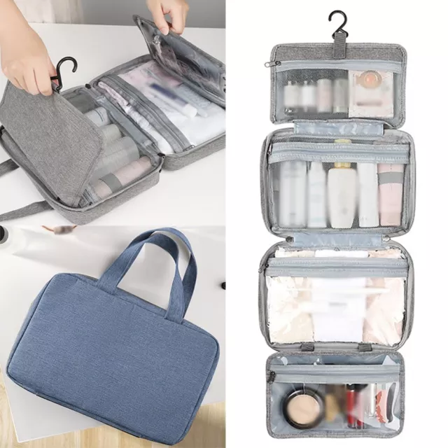 Large Hanging Toiletry Makeup Bag Travel Wash Cosmetic Storage Organizer Pouch