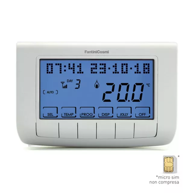 Fantini Cosmi Thermostat Programmable Intellicomfort CH140GSM2