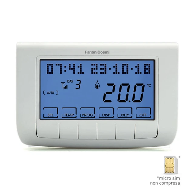 Fantini Cosmi Thermostat Programmable Intellicomfort CH140GSM2