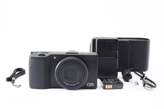 Ricoh GR 16.2MP Compact Digital Camera [Excellent+++] w/Case From Japan 7819